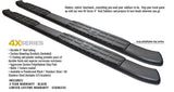 Steelcraft 4 Inch Oval Black Step Bars